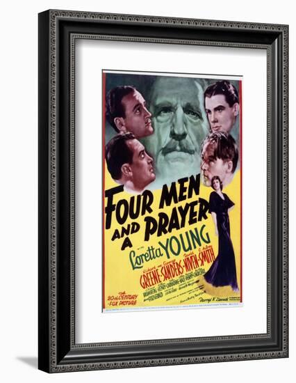 Four Men and a Prayer - Movie Poster Reproduction--Framed Photo