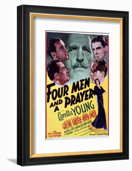 Four Men and a Prayer - Movie Poster Reproduction-null-Framed Photo