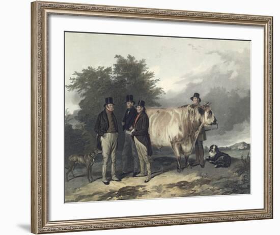 Four Men With A Bull-Richard Ansdell-Framed Premium Giclee Print