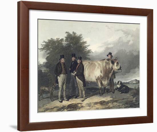 Four Men With A Bull-Richard Ansdell-Framed Premium Giclee Print