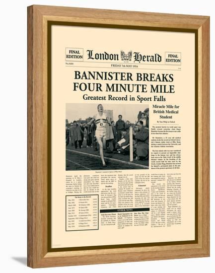 Four Minute Mile-The Vintage Collection-Framed Stretched Canvas