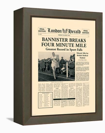 Four Minute Mile-The Vintage Collection-Framed Stretched Canvas