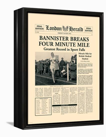 Four Minute Mile-The Vintage Collection-Framed Stretched Canvas