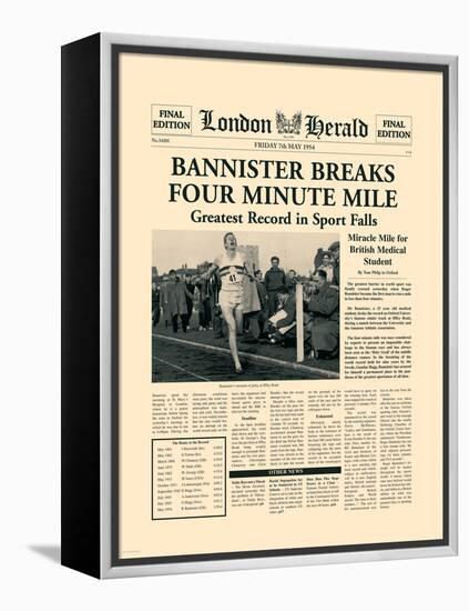 Four Minute Mile-The Vintage Collection-Framed Stretched Canvas