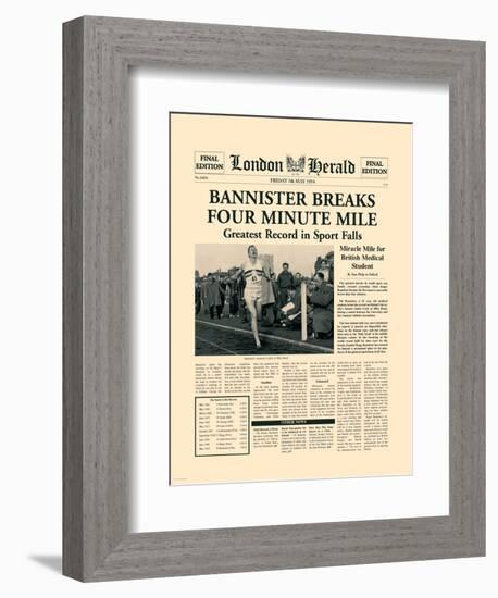 Four Minute Mile-The Vintage Collection-Framed Premium Giclee Print