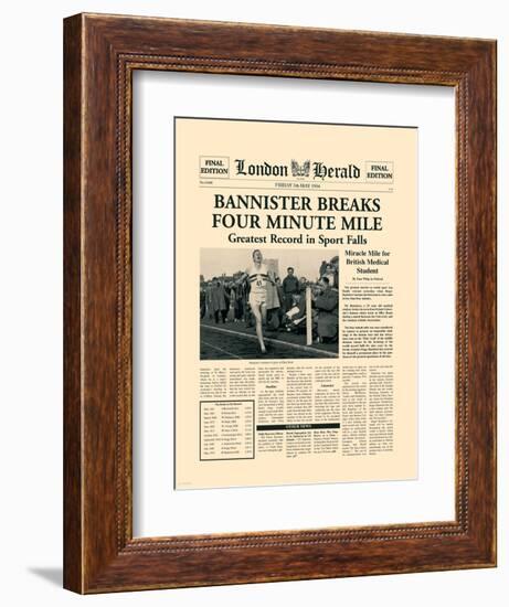 Four Minute Mile-The Vintage Collection-Framed Premium Giclee Print