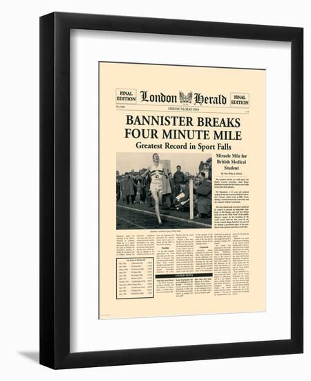 Four Minute Mile-The Vintage Collection-Framed Premium Giclee Print