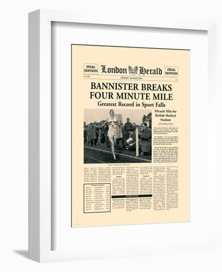 Four Minute Mile-The Vintage Collection-Framed Premium Giclee Print