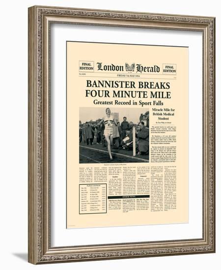 Four Minute Mile-The Vintage Collection-Framed Art Print