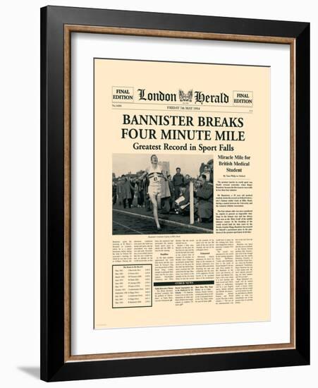 Four Minute Mile-The Vintage Collection-Framed Art Print