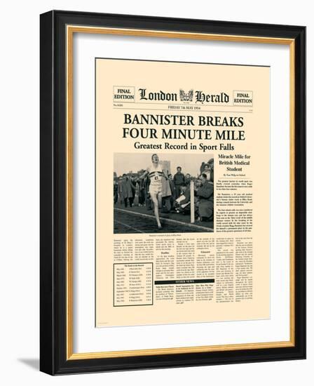 Four Minute Mile-The Vintage Collection-Framed Art Print