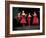 Four Models in Red Dresses Dancing Charleston For Article Featuring "The Little Red Dress"-Gjon Mili-Framed Photographic Print