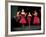 Four Models in Red Dresses Dancing Charleston For Article Featuring "The Little Red Dress"-Gjon Mili-Framed Photographic Print