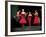 Four Models in Red Dresses Dancing Charleston For Article Featuring "The Little Red Dress"-Gjon Mili-Framed Photographic Print