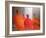 Four Monks on Temple Steps-Lincoln Seligman-Framed Giclee Print