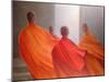 Four Monks on Temple Steps-Lincoln Seligman-Mounted Giclee Print