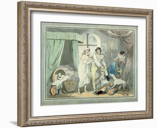 "Four O'Clock in the Country", Pub. 1788-Thomas Rowlandson-Framed Giclee Print