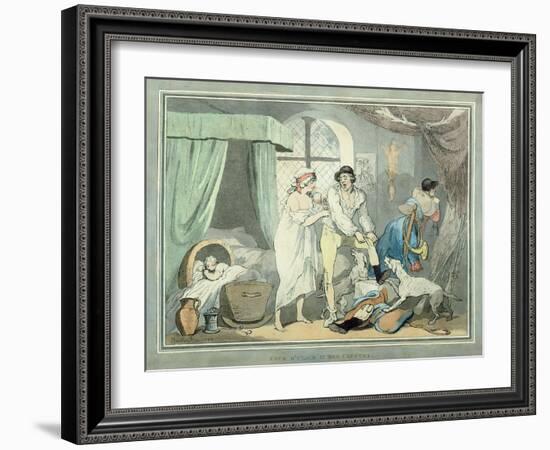 "Four O'Clock in the Country", Pub. 1788-Thomas Rowlandson-Framed Giclee Print