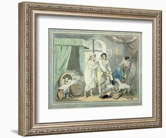 "Four O'Clock in the Country", Pub. 1788-Thomas Rowlandson-Framed Giclee Print