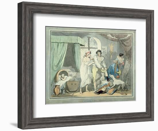 "Four O'Clock in the Country", Pub. 1788-Thomas Rowlandson-Framed Giclee Print