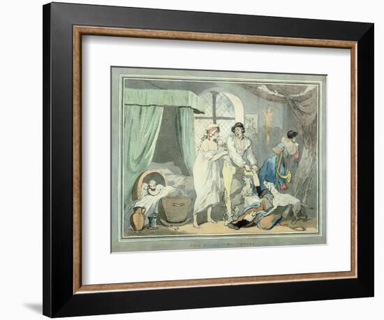 "Four O'Clock in the Country", Pub. 1788-Thomas Rowlandson-Framed Giclee Print