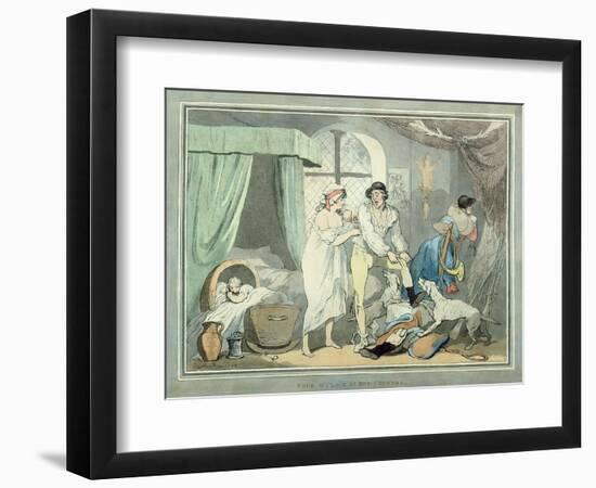 "Four O'Clock in the Country", Pub. 1788-Thomas Rowlandson-Framed Giclee Print