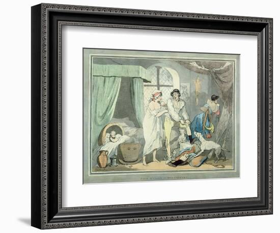 "Four O'Clock in the Country", Pub. 1788-Thomas Rowlandson-Framed Giclee Print