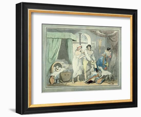 "Four O'Clock in the Country", Pub. 1788-Thomas Rowlandson-Framed Giclee Print