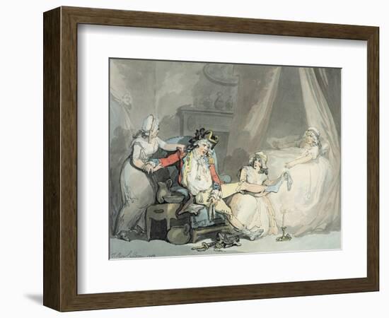 Four O'Clock in the Town-Thomas Rowlandson-Framed Giclee Print