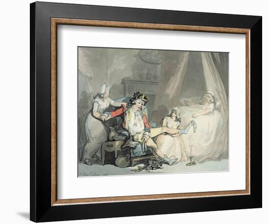 Four O'Clock in the Town-Thomas Rowlandson-Framed Giclee Print