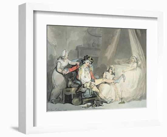 Four O'Clock in the Town-Thomas Rowlandson-Framed Giclee Print