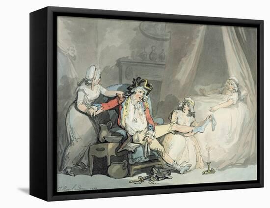 Four O'Clock in the Town-Thomas Rowlandson-Framed Premier Image Canvas