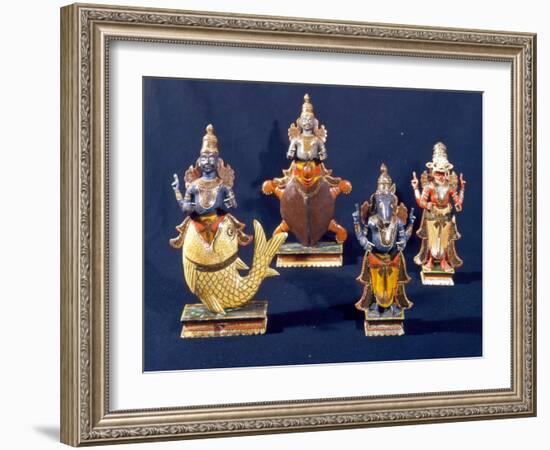 Four of the Incarnations of Vishnu-null-Framed Giclee Print