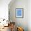 Four On Blue-null-Framed Art Print displayed on a wall