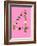 Four On Pink-null-Framed Art Print