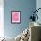 Four On Pink-null-Framed Art Print displayed on a wall