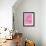 Four On Pink-null-Framed Art Print displayed on a wall