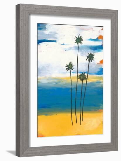 Four Palms-Jan Weiss-Framed Art Print