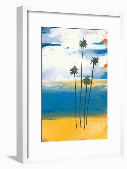 Four Palms-Jan Weiss-Framed Art Print