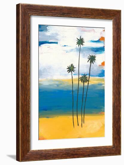 Four Palms-Jan Weiss-Framed Art Print