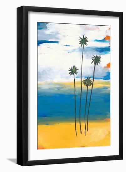 Four Palms-Jan Weiss-Framed Art Print