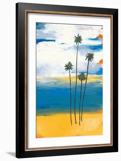 Four Palms-Jan Weiss-Framed Art Print