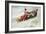 Four People on a Toboggan-null-Framed Art Print