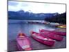 Four Pink Boats, Canadian Rockies ‘06-Monte Nagler-Mounted Photographic Print