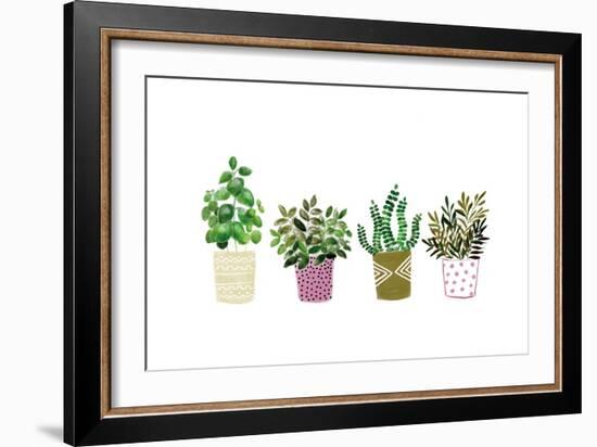 Four Plants 1-Boho Hue Studio-Framed Art Print