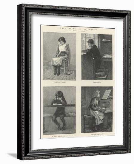 Four Rules of Arithmetic-null-Framed Giclee Print