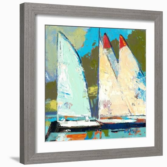 Four Sailboats-Beth A. Forst-Framed Art Print