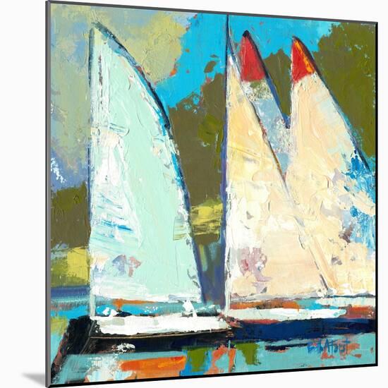 Four Sailboats-Beth A. Forst-Mounted Art Print