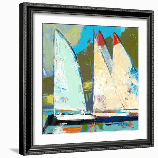 Four Sailboats-Beth A. Forst-Framed Art Print