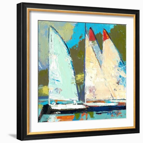 Four Sailboats-Beth A. Forst-Framed Art Print
